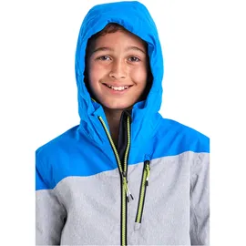 KILLTEC Jungen Ksw 161 Bys Jckt Skijacke Funktionsjacke mit Kapuze und Schneefang, graumelange, 140 EU