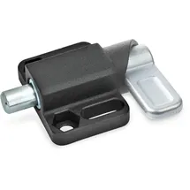 ganter norm Federriegel mit Anschraubflansch | Bolzen 8mm | Rastkurve links | GN 722.3-8-20-L-SW