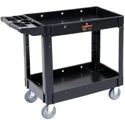 VEVOR Utility Service Cart Rollwagen 2 Regale 550LBS mit 360° drehbaren Rädern
