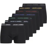 JACK & JONES Basic Boxershorts 7 Einheiten Black / Detail Black / Black L