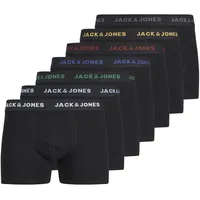 JACK & JONES Basic Boxershorts 7 Einheiten Black / Detail Black / Black L