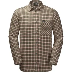 JACK WOLFSKIN Herren Hemd Fraser Island Shirt, Woodland Green Checks, L