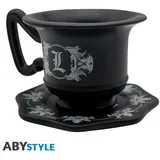 abysse corp sas Mug 3D mit Untertasse 0,2 l Schwarz