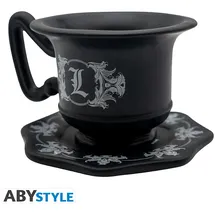 abysse corp sas Mug 3D mit Untertasse 0,2 l Schwarz