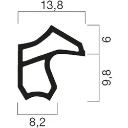 Türdichtung A 1602 -  grau