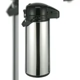 Gravidus Pumpkanne Edelstahl schwarz/silberfarben 1,9 l