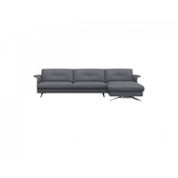 FLEXLUX Ecksofa Glow Designsofa, bequem und komfortabel durch hochwertigen Sitzaufbau, L-Form, Modernes skandinavisches Design blau