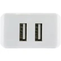 Schwaiger Ladegerät Weiß 230V 2x USB, 2.4A