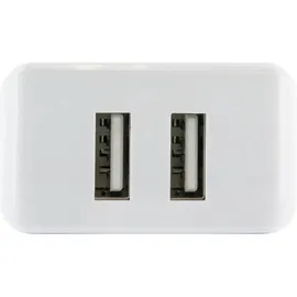 Schwaiger Ladegerät Weiß 230V 2x USB, 2.4A