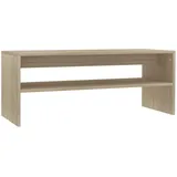 vidaXL Couchtisch Sonoma-Eiche 100x40x40 cm Holzwerkstoff