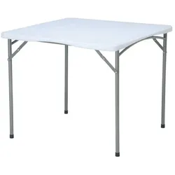 Hendi Klapptisch in weiß stabile Ausführung 870x870x740mm