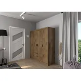 Küchen-Preisbombe Drehtürenschrank Elena 176 x 190,5 x 53 cm Braun