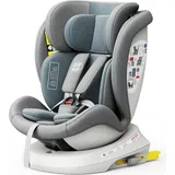 Tweety Plus DELUXE iSizeLightBlue Kindersitz mit 360 Grad drehbarem Isofix-System-BUF BOOF 0, 36 kg - Blau