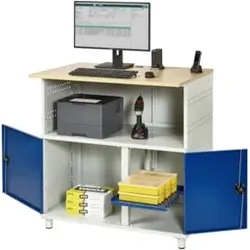 Rau Computer-Tisch ohne Monitorengehäuse stationär BxTxH 1100x800x1100mm