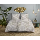 DESCANSO Ancona Blume Beige 135 x 200 cm + 2 x 80 x 80 cm