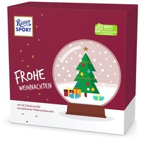Ritter Sport Frohe Weihnachten Geschenk 10 x 187 g, Schokoladengeschenk zu Weihnachten, gefüllt mit 7 minis & 9 Schokowürfeln, verschiedene Sorten Schokolade, ideal als Mitbringsel