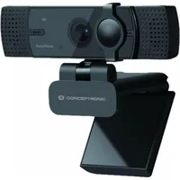 Conceptronic AMDIS08B 4K-UltraHD Weitwinkel-Webcam