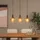 LUCIDE Ilona 3-flg. 70 cm Glas creme/amber