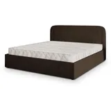 masseno Polsterbett, Braun, Holz, 140x200 cm, Schlafzimmer, Betten, Polsterbetten
