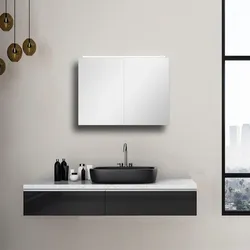 Spiegelschrank TALOS "Silver Magic", silber (silberfarben), B:70cm H:50cm T:13cm, Aluminium, Schränke, mit LED-Beleuchtung, verschiedene Größen