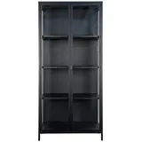 House Nordic Vitrine Brisbane 80 x 35 x 175 cm Schwarz