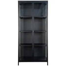 House Nordic Vitrine Brisbane 80 x 35 x 175 cm Schwarz