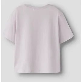 NAME IT T-Shirt NAME IT "NMFVICTORIA SS NREG TOP", Mädchen, Gr. 116, lavender fog detail:ladybug embroidery, Jersey, Obermaterial: 100% Baumwolle, unifarben, Basic normal, Rundhals, Shirts T-Shirt