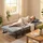 Homcom Schlafsessel 3 in 1 Chenille 67 x 96 x 73 cm Grau mit Kissen