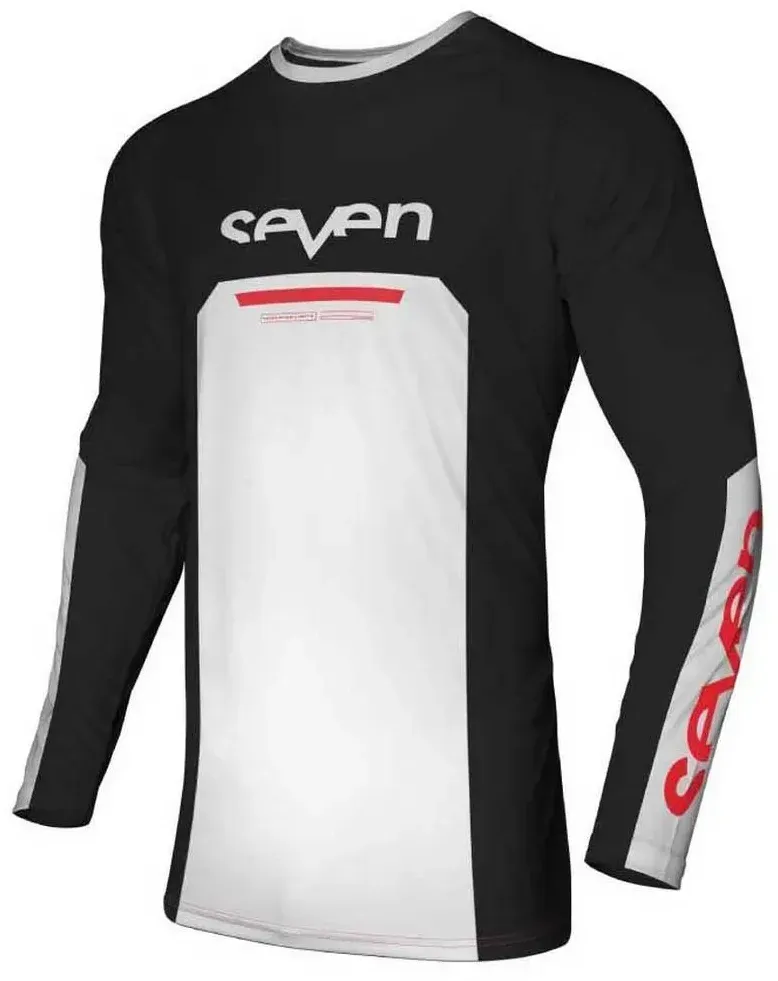 Seven Vox Phaser Langarm-trikot - Black / White - 3XL