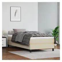 vidaXL Boxspringbettgestell 100 x 200 cm Creme
