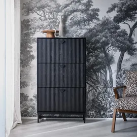 sweeek Schuhschrank mit 3 geriffelten Türen  /