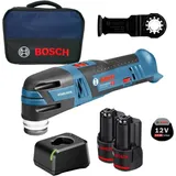 Bosch Akku-Multi-Cutter gop 12V-28 / 2x 2,0 Ah Akku / Ladegerät im Softbag