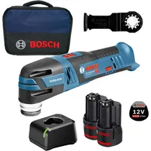 Bosch Akku-Multi-Cutter gop 12V-28 / 2x 2,0 Ah Akku / Ladegerät im Softbag