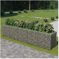 vidaXL Gabionen-Hochbeet 450 × 90 × 100 cm