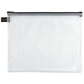 FolderSys Reißverschlussbeutel transparent/schwarz 0,15 mm,