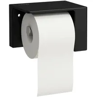 Laufen VAL Papierrollenhalter, links, H8722817160001, Farbe: Schwarz Matt