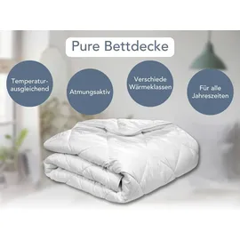 XDream Winterbettdecke | 220 x 240 cm | XDREAM Pure | warme Duo-Steppdecke | Weiß
