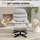 Homcom Relaxsessel mit Hocker Chenille 0 x 0 x 0 cm Cremeweiß drehbar