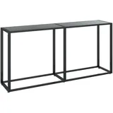 vidaXL Konsolentisch Schwarz 160x35x75,5 cm Hartglas