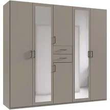 WIMEX Drehtürenschrank Diver 225 x 207 x 58 cm Schwarz