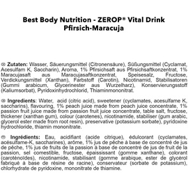 Best Body Nutrition Low Carb Vital Drink Pfirsich-Maracuja 1000 ml