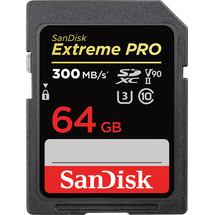 SanDisk Extreme Pro SDHC/SDXC UHS-II U3 V90 64 GB R300/W260