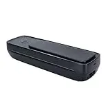 Ejoyous Mobiler Drucker, A4 Thermodrucker Bluetooth Mini Drucker Kabelloser für Büro Zuhause Unterwegs Reisedrucker (Black)