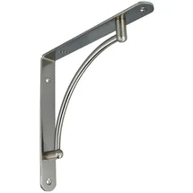MS Beschläge Edelstahloptik Regalkonsole Montagewinkel Regalwinkel 220x220mm