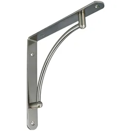 MS Beschläge Edelstahloptik Regalkonsole Montagewinkel Regalwinkel 220x220mm