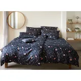 ELEGANTE Sorbet Floral Nachtblau 155 x 220 cm + 80 x 80 cm