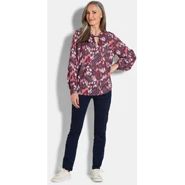 GOLDNER Moderne Rüschenbluse beere 23