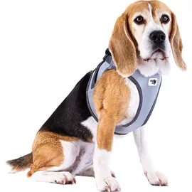 Curli Clasp Vest Harness Reflective Gray 3XS
