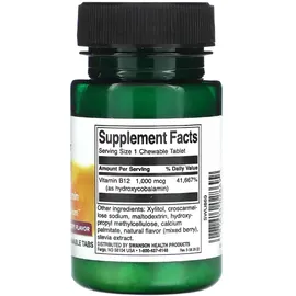 Swanson Health Products Vitamin B-12 Hydroxycobalamin Kautabletten 60 St.
