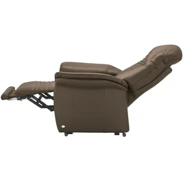 HIMOLLA Sessel 7706 Leder 101 x 112 x 101 cm Braun elektrisch